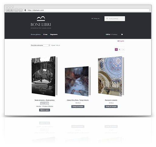 Strona WWW i sklep internetowy wydawnictwa Boni Libri